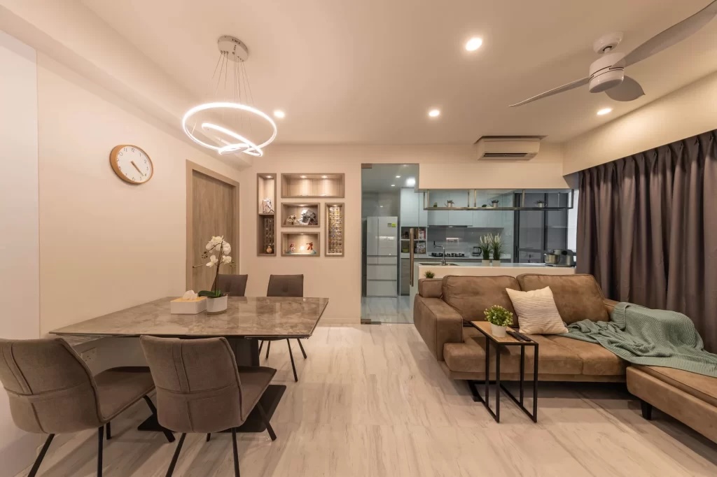 Open plan condo design
