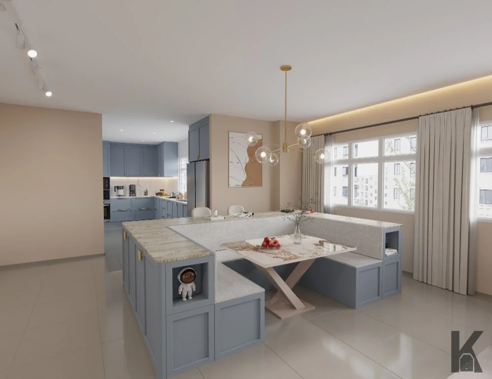 Built-in HDB storage interior design